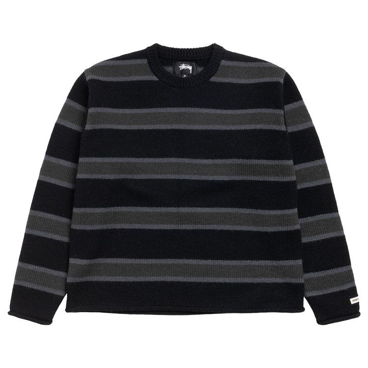 Stussy Striped Wool Sweater 'Black'