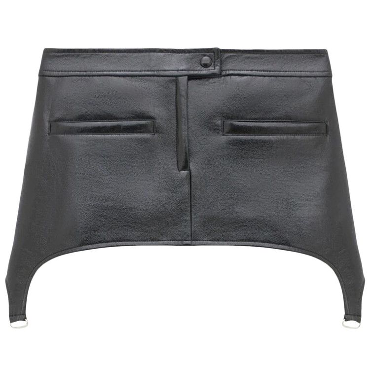 Courrèges Suspenders Mini Skirt 'Black'