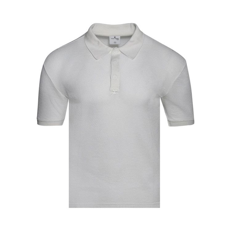 Courrèges AC Mesh Polo 'Heritage White'