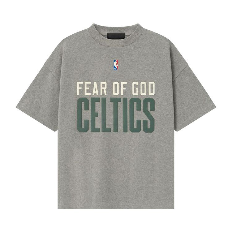 Fear of God Essentials x NBA Celtics 90's Tee 'Concrete Heather'