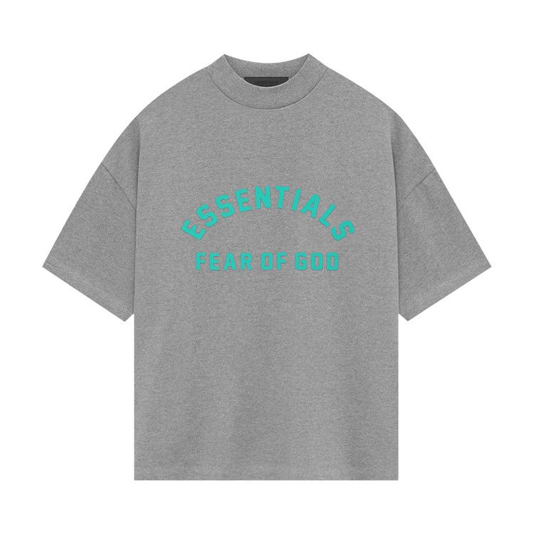Fear of God Essentials Heavy Jersey Short-Sleeve Tee 'Dark Heather Oatmeal'
