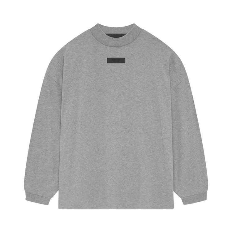Fear of God Essentials Long-Sleeve Tee 'Dark Heather Oatmeal'