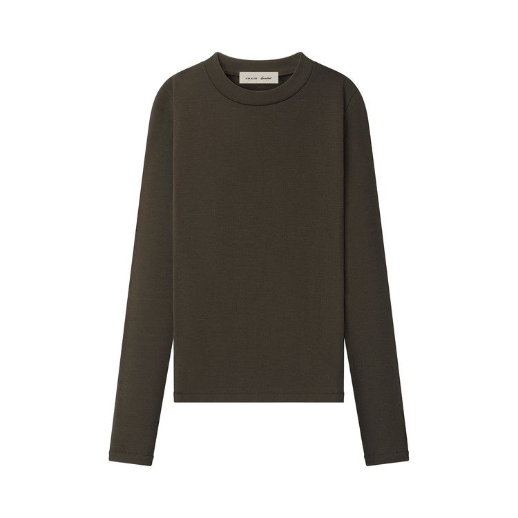 Fear of God Essentials Rib Fitted Long-Sleeve Tee 'Brown'
