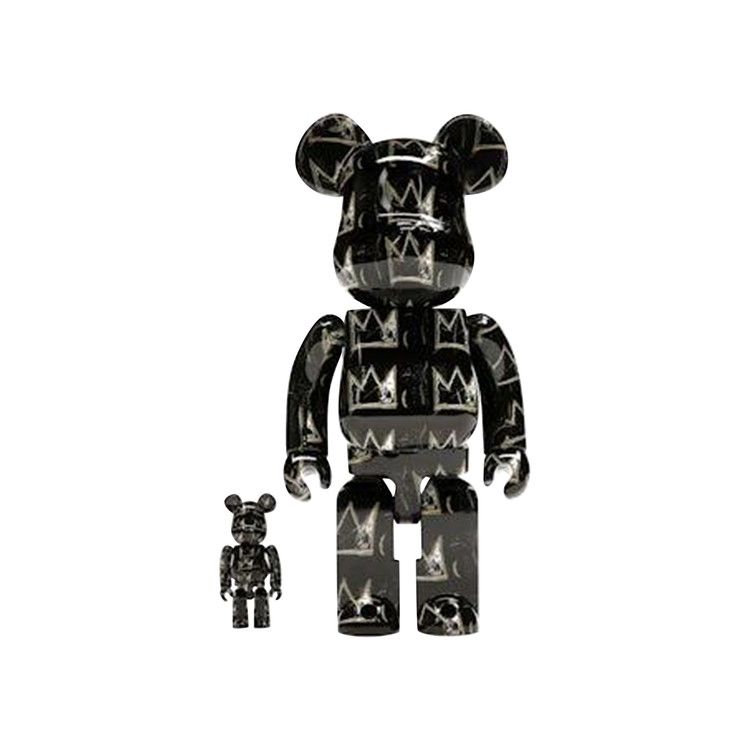 BE@RBRICK Jean-Michel Basquiat #8 100% & 400% Set 'Black'