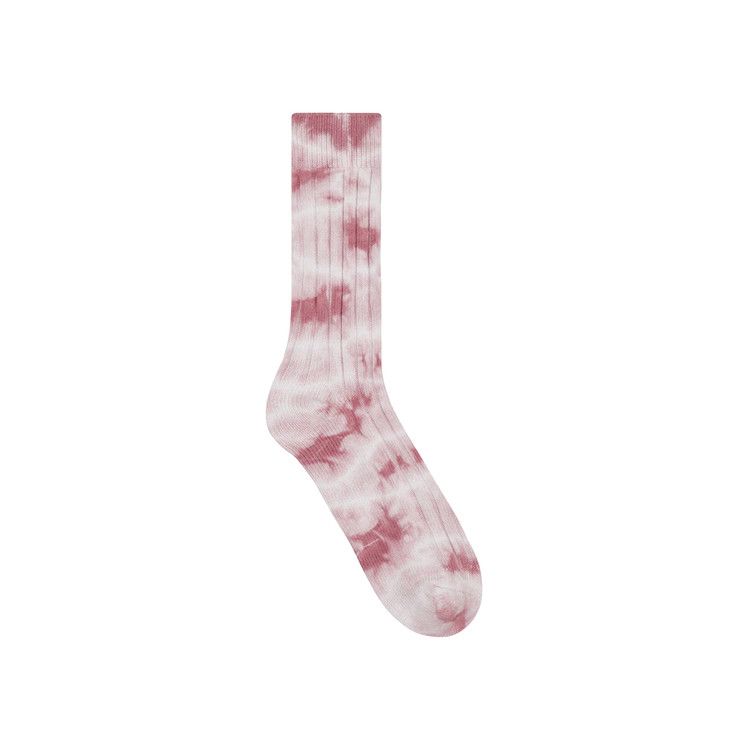 Stussy Dyed Ribbed Crew Socks 'Berry'
