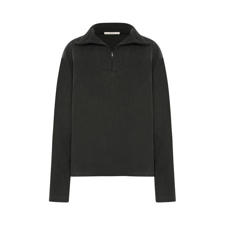The Row Mabon Zip Up Top 'Faded Black'