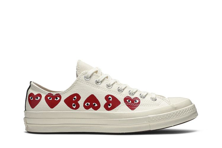 Comme des Garçons Play x Converse Chuck 70 Low Top 'Multi Heart'