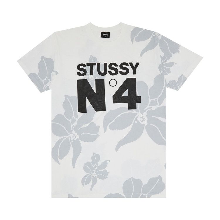 Stussy No. 4 Flowers Tee 'White'
