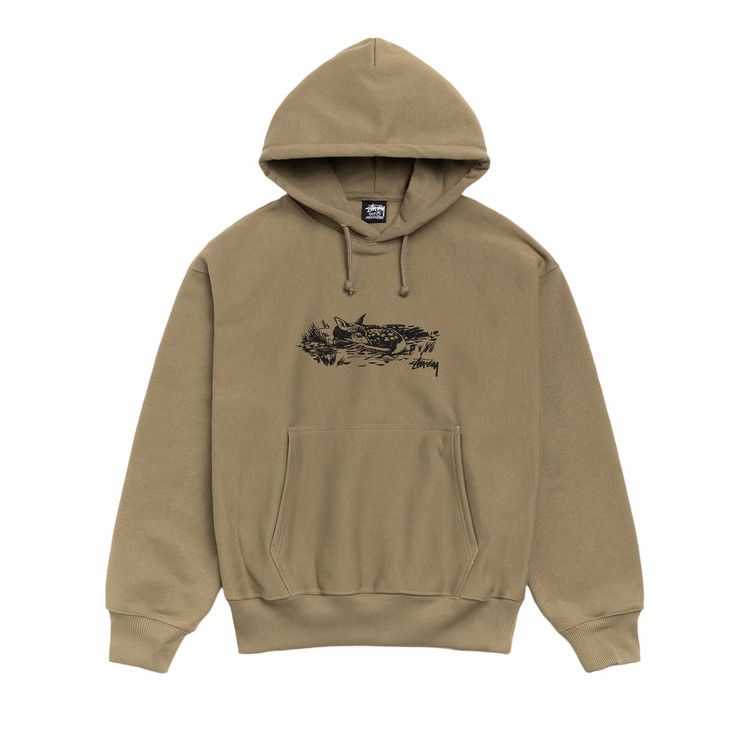 Stussy Fawn Hoodie 'Army'