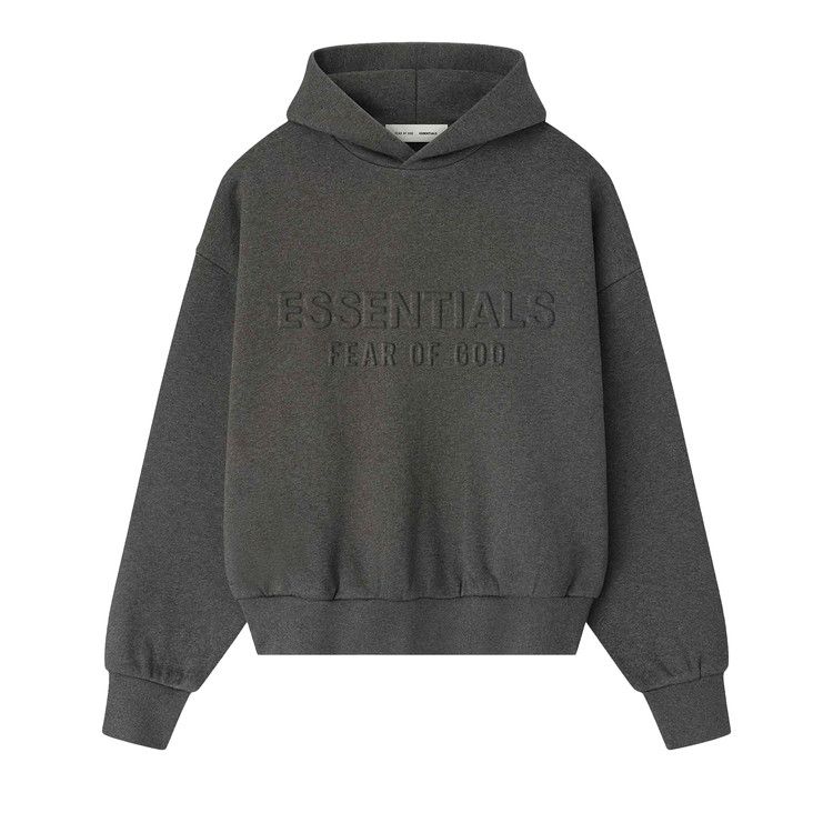 Fear of God Essentials Embossed Classic Hoodie 'Charcoal Heather'