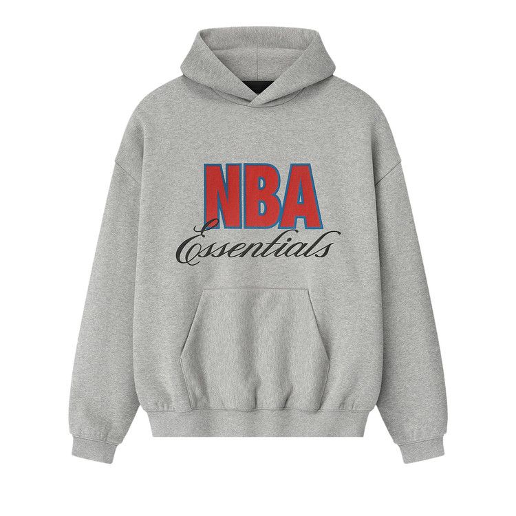 Fear of God Essentials NBA 90s Hoodie 'Concrete Heather'