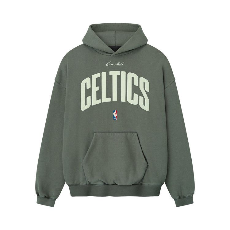 Fear of God Essentials Celtics 90s Hoodie 'Balsam Green'