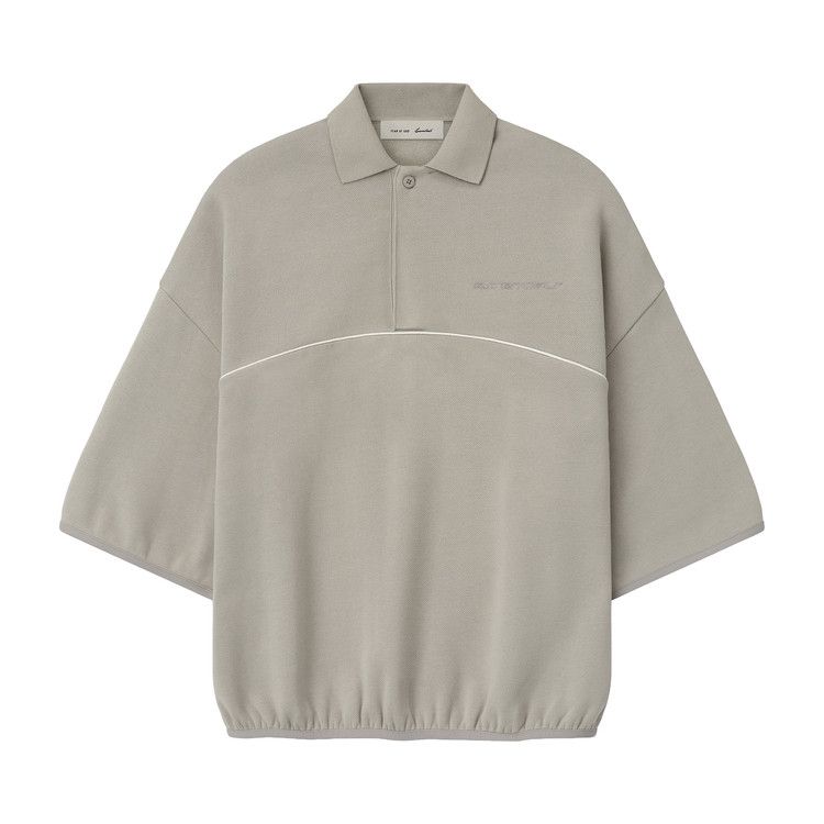 Fear of God Essentials Active Trace Quarter Sleeve Modern Polo 'Seal'