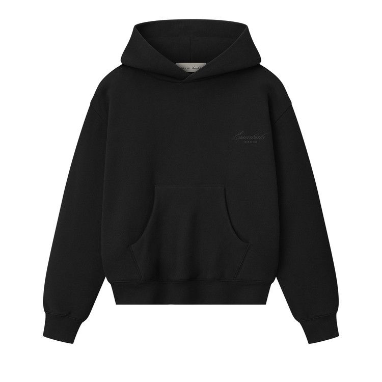 Fear of God Essentials Signature Classic Hoodie 'Vintage Black'