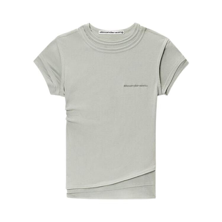Alexander Wang Layered Short-Sleeve Top 'Blaze Green'