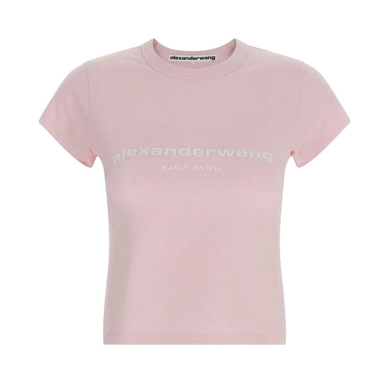 Alexander Wang Hotfix Logo Tee 'Light Pink'