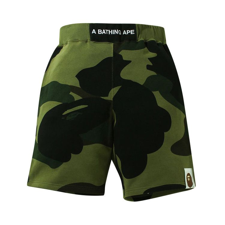 BAPE Giant 1st Camo Wide Fit Sweat Shorts 'Green'