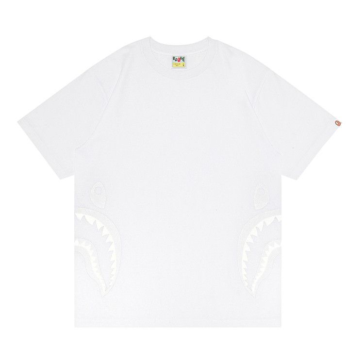 GOAT Exclusive BAPE Side Shark Tee In White