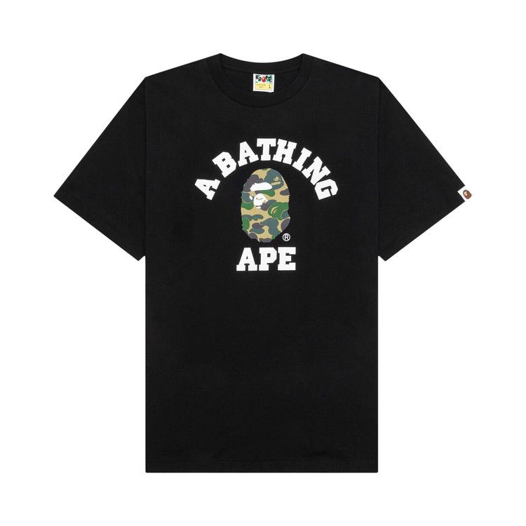 BAPE ABC Camo College Tee 'Black/Green'
