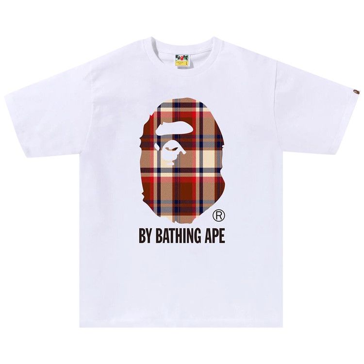 BAPE Check By Bathing Ape Tee 'White'