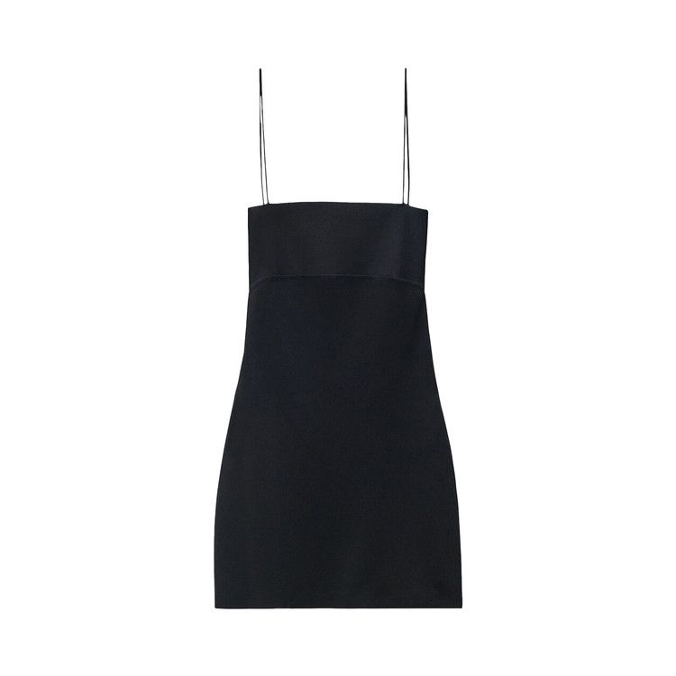 Alexander Wang Cami Band Mini Slip Dress W/ Logo Jacquard 'Black'