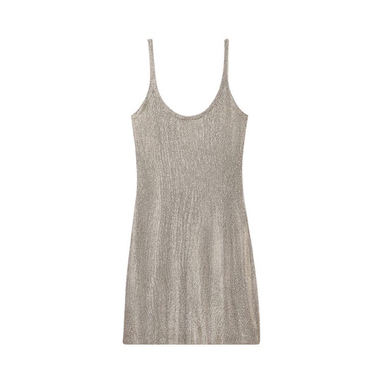 Alexander Wang Scoop Neck Dress With Clear Bead Hotfix 'Champagne'