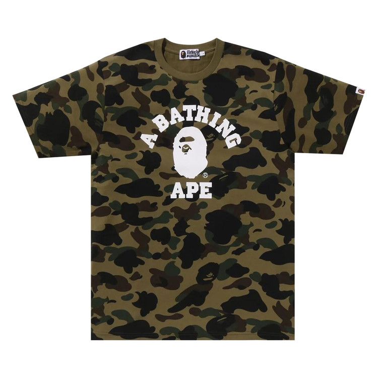 BAPE 1st Camo College Tee 'Green'