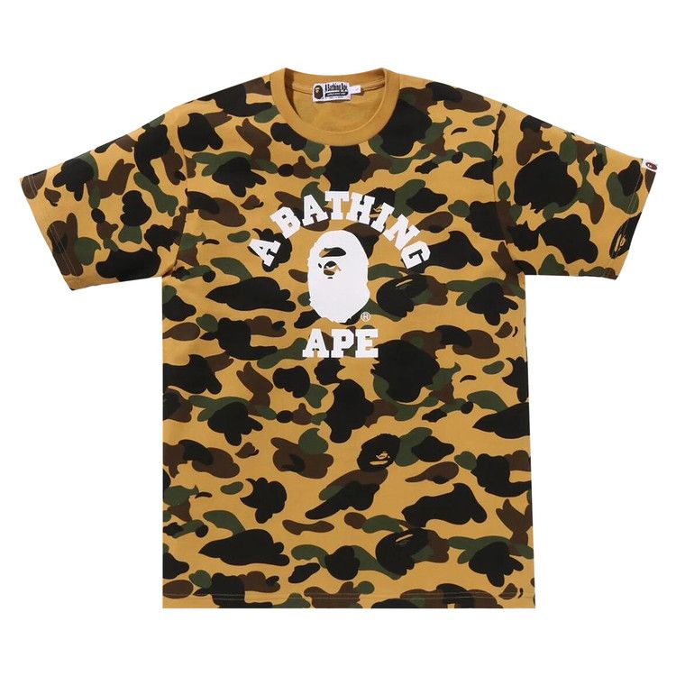 BAPE 1st Camo College Tee 'Yellow'