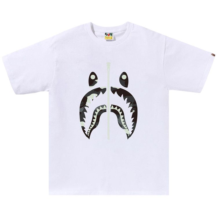 BAPE City Camo Shark Tee 'White'