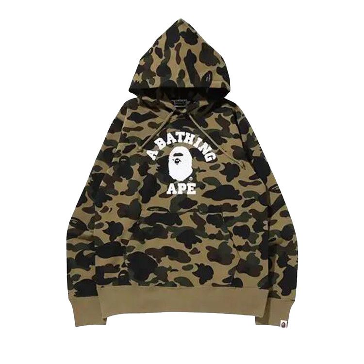 BAPE 1st Camo Pullover Hoodie 'Green'