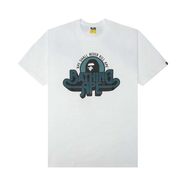 BAPE Genuine Garment Logo Tee 'White'