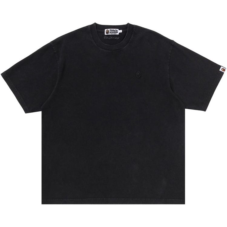 BAPE Garment Dye One Point Relaxed Fit Tee 'Black'
