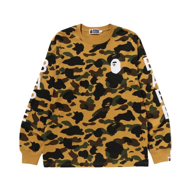 BAPE 1st Camo Long-Sleeve Tee 'Yellow'
