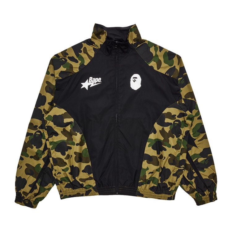 BAPE 1st Camo Stand Collar Track Jacket 'Green'