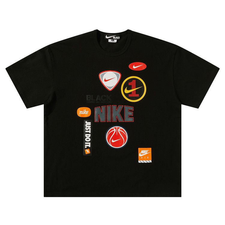 Comme des Garçons Black x Nike Oversized Multi Logo Print Tee 'Black'