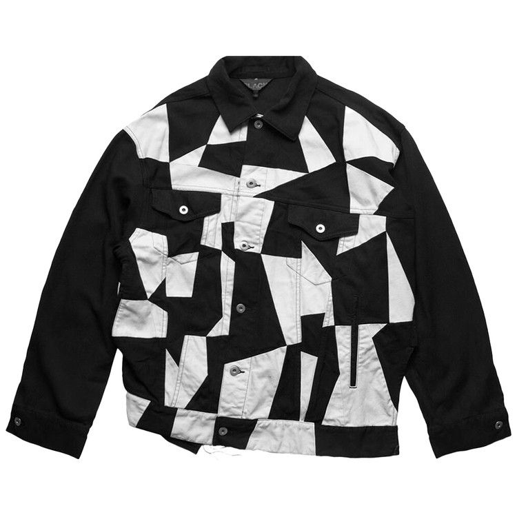 Comme des Garçons Black Patchwork Twisted Trucker Jacket 'Black'