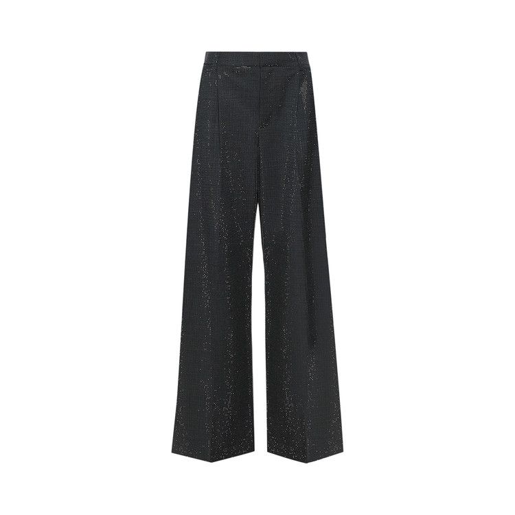 Alexander Wang Mid-Rise Tailored Pant W/ Allover Hotfix 'Grey'