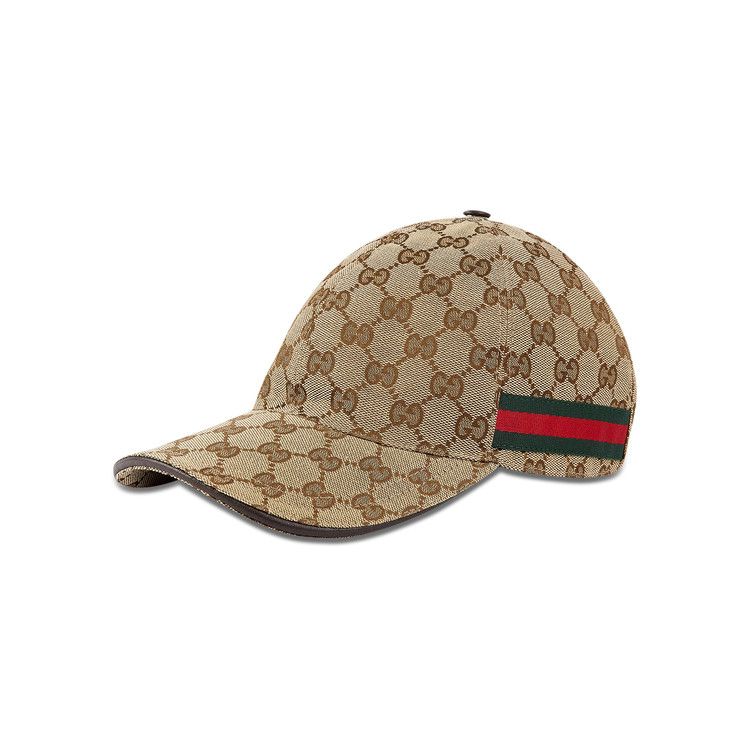 Gucci Original GG Canvas Baseball Hat With Web 'Beige'