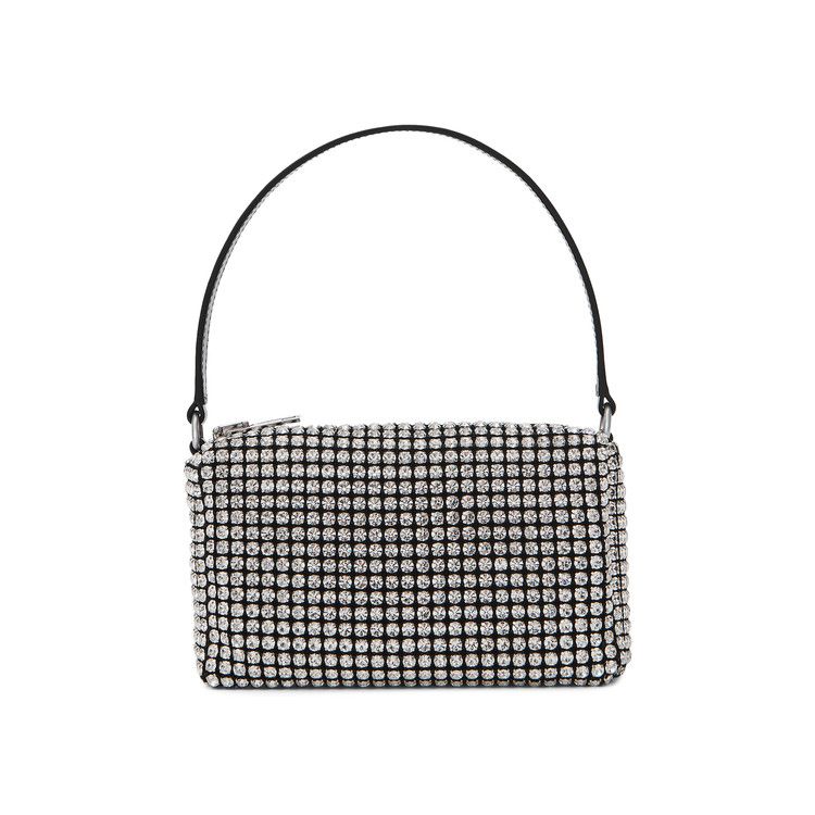 Alexander Wang Chain Mesh Rhinestone Pouch 'White'