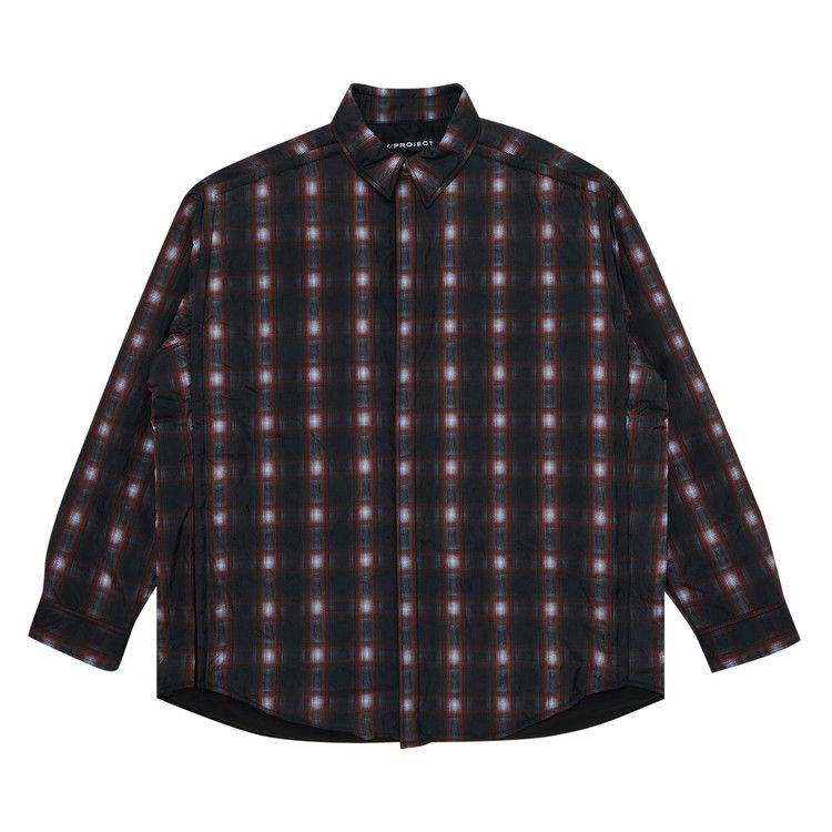 Y/Project Velcro Padded Overshirt 'Red/Grey Check'