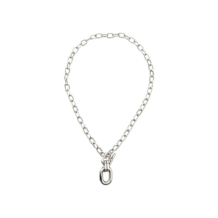 Rabanne Toggle Chain Pendant Necklace 'Silver'
