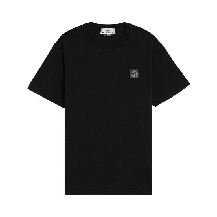 Stone Island Fissato Garment Dyed T-Shirt 'Black'