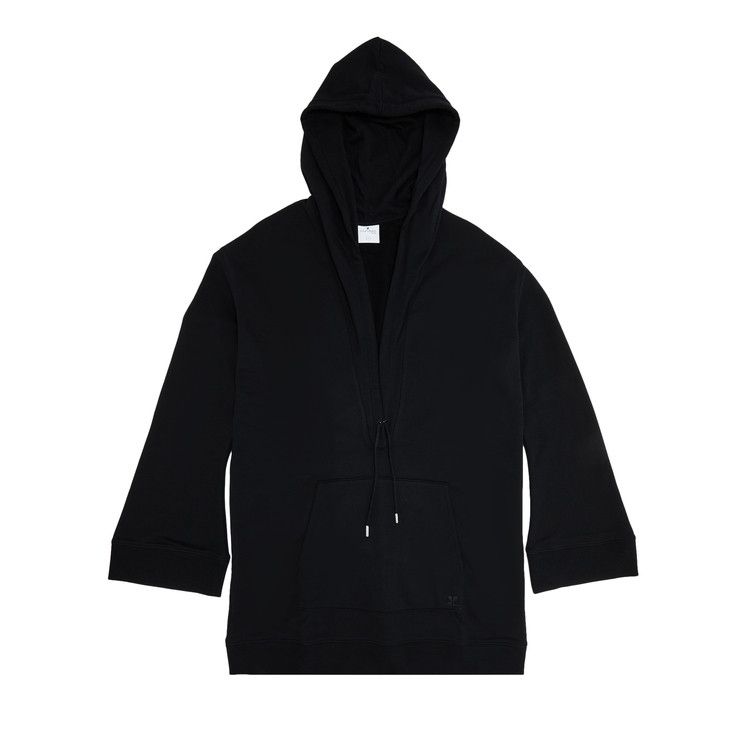 Courrèges Hyperbole Hooded Fleece Dress 'Black'