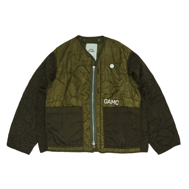 OAMC Woven Re Work Zipped Liner 'Sea Green'
