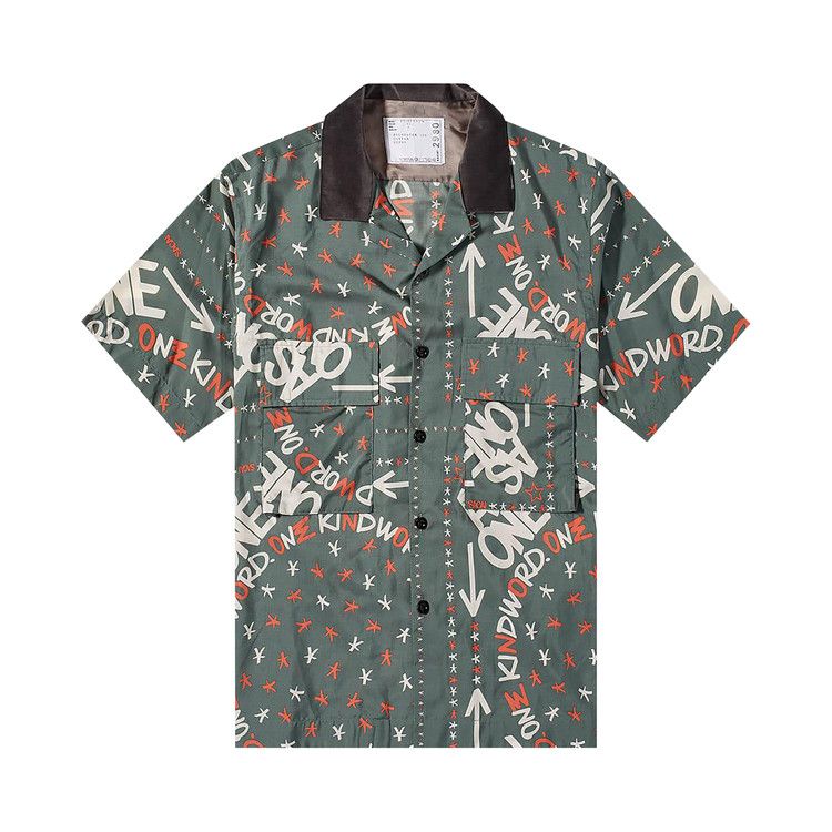 Sacai Eric Haze Bandana Print Shirt 'Green'