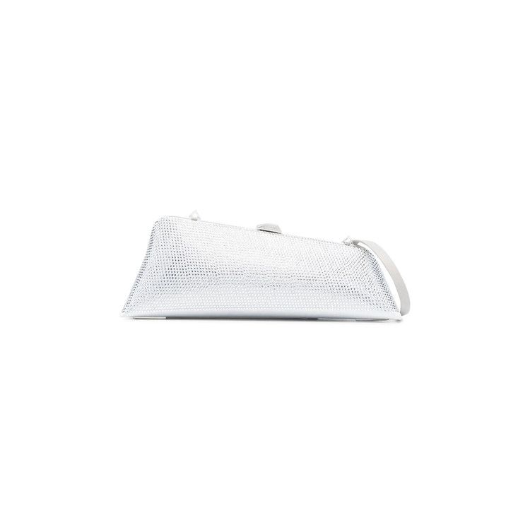 The Attico Long Night Clutch 'Crystal/Light Grey'