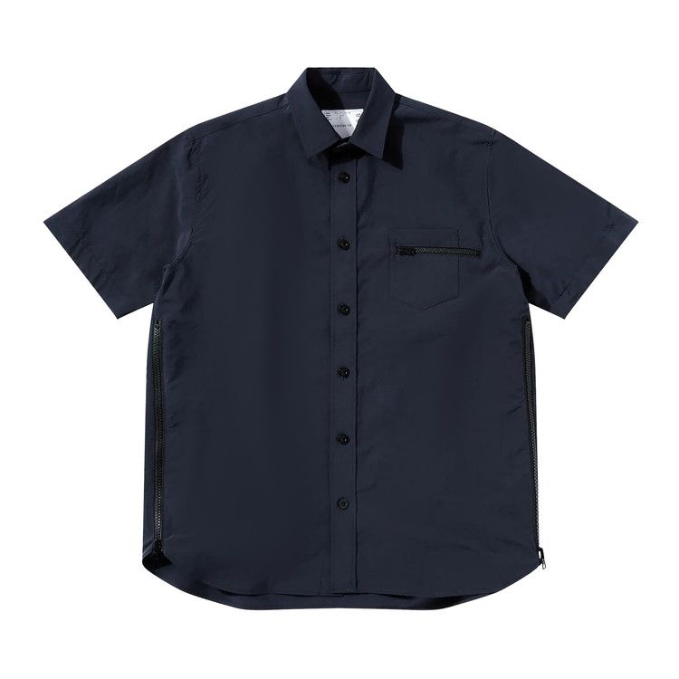 Sacai Matte Taffeta Shirt 'Navy'