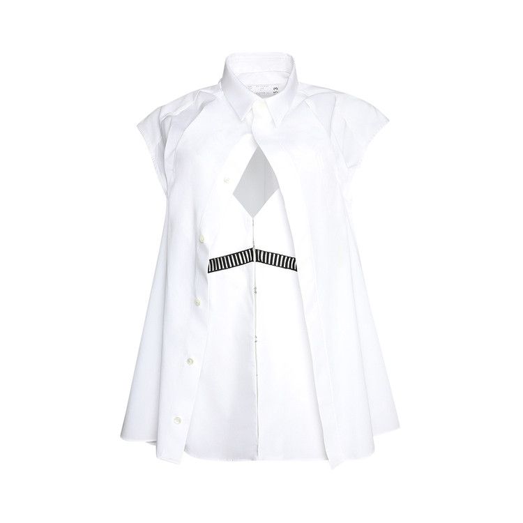 Sacai Poplin Shirt 'Off White'