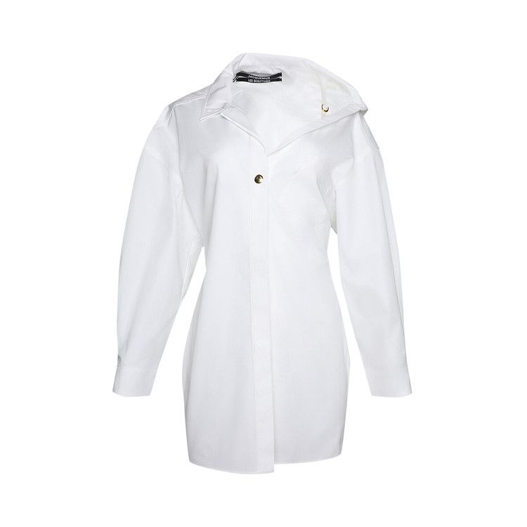 Jacquemus La Mini Robe Chemise 'White'