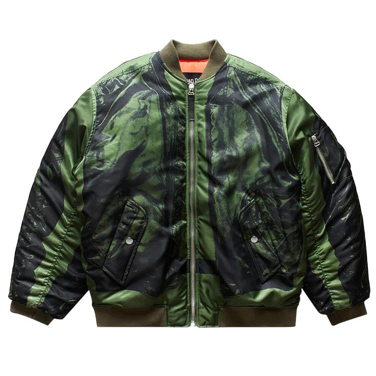 Jean Paul Gaultier Trompe L'Oeil Bomber Jacket 'Green'